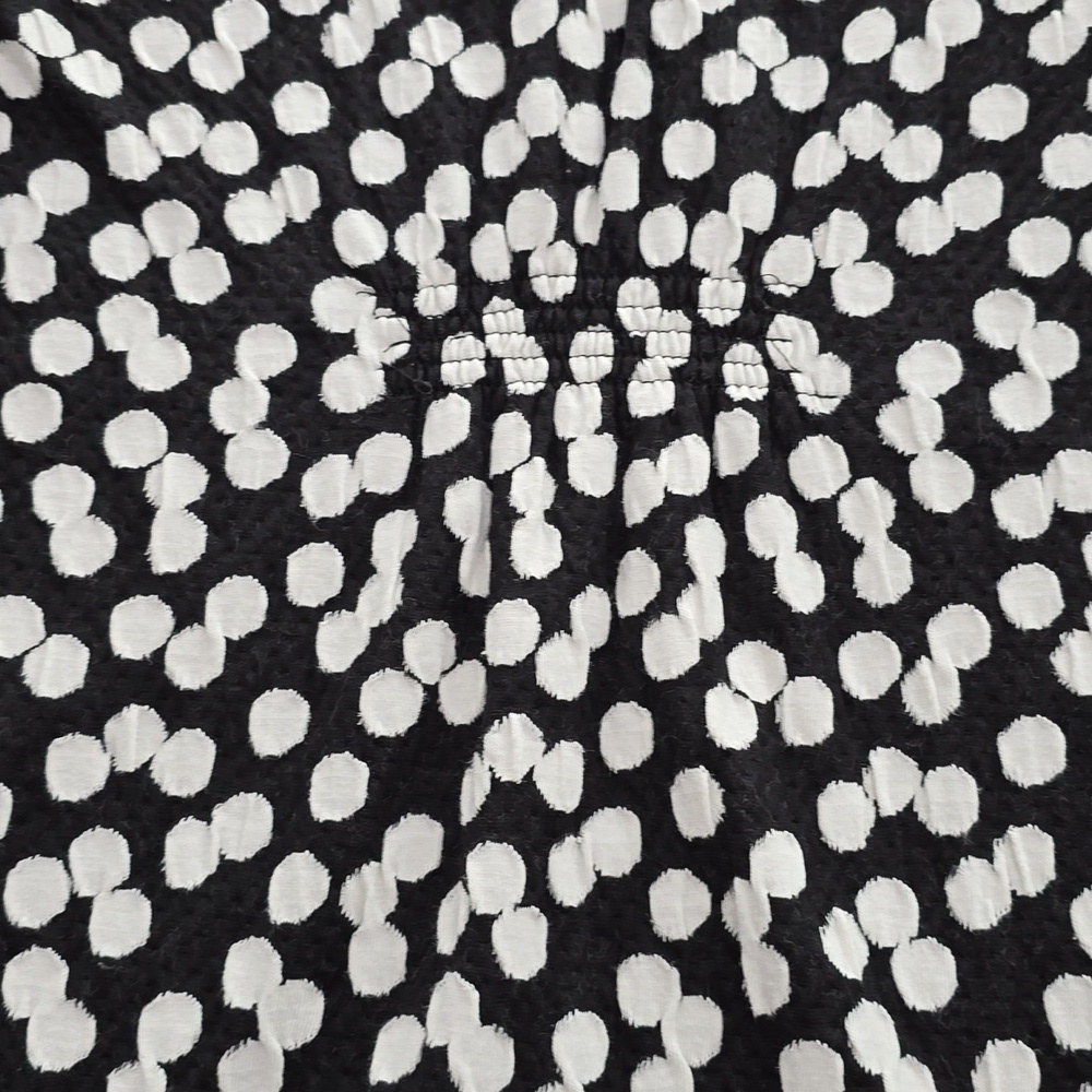 Deletta Black and White Polka Dot Women's Top Or Tunic - Picture 11 of 14